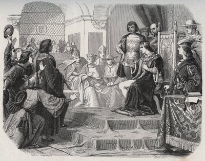 XII. Lajos királyt 1506. május 14-én Tours állam generálisa a nép atyjává nyilvánította – „XII. Lajost a nép atyjának nyilvánították” alkotó: French School