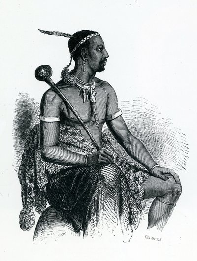 I. Moshoeshoe király (kb. 1786-1870) 1833 (metszet) alkotó: French School