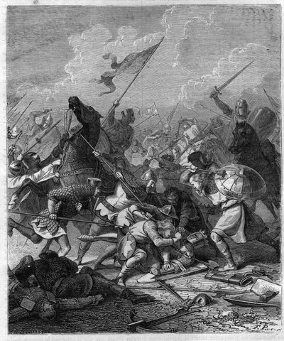 I. Othon germán király – mondta a Nagy (912-973), meglepve a római lázadók. Metszet a „Histoire des Papes-Rois-Queen and Empereurs a travers les centuries” című könyvébe, Maurice Lachatre alkotó: French School