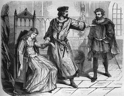 VI. Fülöp francia király (Philippe de Valois) (1293 - 1350) és felesége, Navarrai Blanche (1333-1398). Dr. Th. „A prostitúció és a kicsapongás története a világ összes népe között az ókortól napjainkig” című vésése. -F. Debray. alkotó: French School
