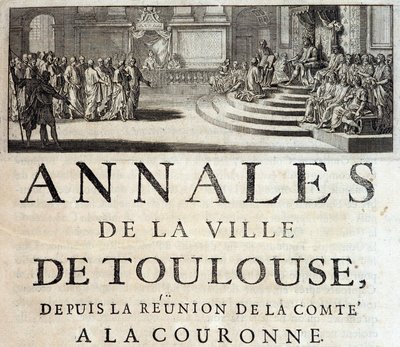 Kemény Fülöp király Toulouse-ban 1272-ben Germain de Lafaille, Toulouse Annales de la ville de Toulouse című művében alkotó: French School