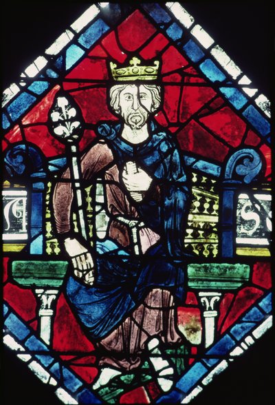 Júda királya, részlet az északi rózsaablakból, 1223 körül alkotó: French School