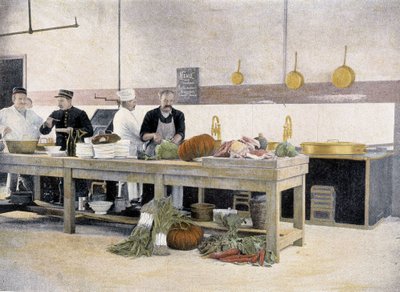 A menza konyhája - „” Album militaire”-ben” - Gárda légiója alkotó: French School
