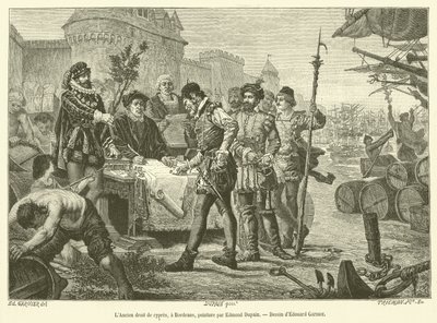 A ciprusok régi törvénye, Bordeaux (metszet) alkotó: French School