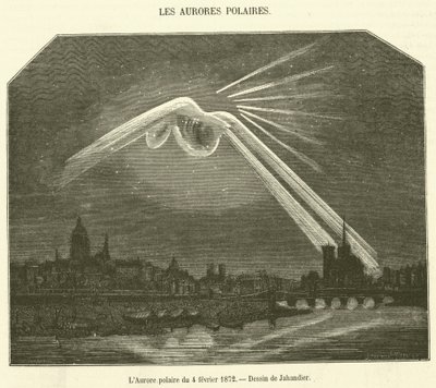 Az 1872. február 4-i aurora (metszet) alkotó: French School