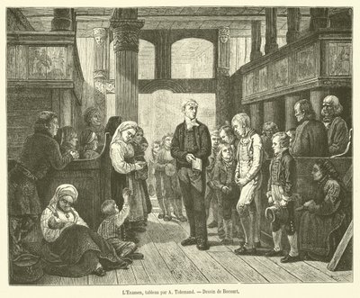 A vizsga (metszet) alkotó: French School