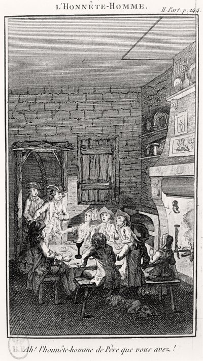 Az őszinte ember (metszet) alkotó: French School