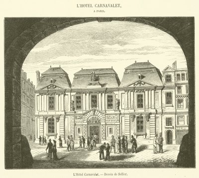 The Hotel Carnavalet (metszet) alkotó: French School