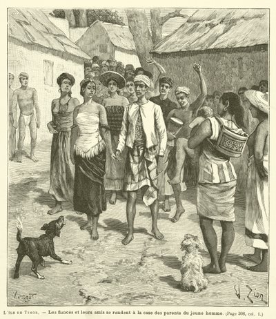Timor szigete (metszet) alkotó: French School