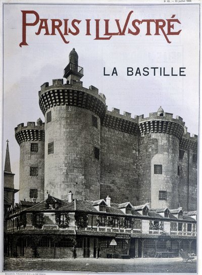 La Bastille. A „Paris illustrious” című újság 1889. július 13-i címlapja. alkotó: French School