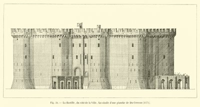 La Bastide, a város felől, Du Cerceau 1575-ös tányérjának fakszimile alkotó: French School