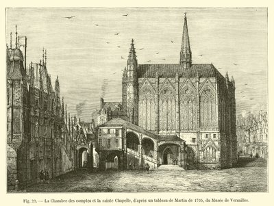 A Számvevőkamara és a Szent Kápolna Márton 1705-ös festménye nyomán, a Musee de Versailles-ból alkotó: French School