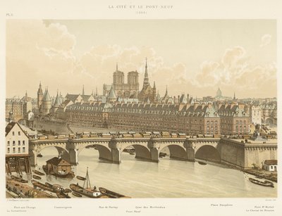 A város és a Pont-Neuf, 1665 alkotó: French School