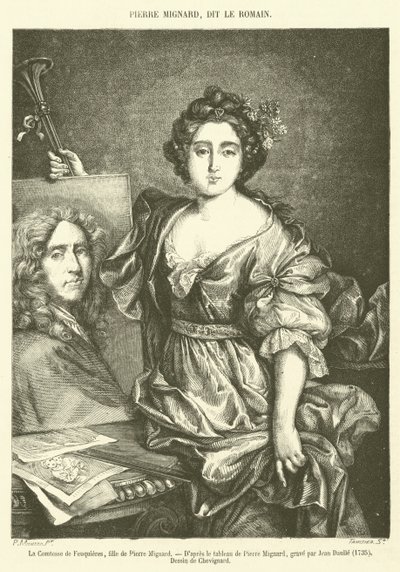Feuquieres grófnője, Pierre Mignard lánya (metszet) alkotó: French School