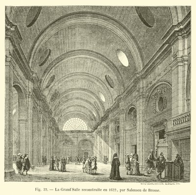 A GrandSalle-t 1622-ben Salomon de Brosse újjáépítette alkotó: French School