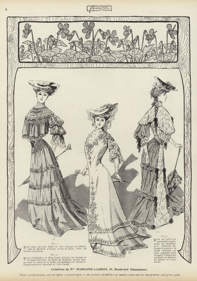 Femina divatja alkotó: French School