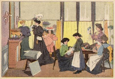 The Milliner, The Milliner (színes litó) alkotó: French School