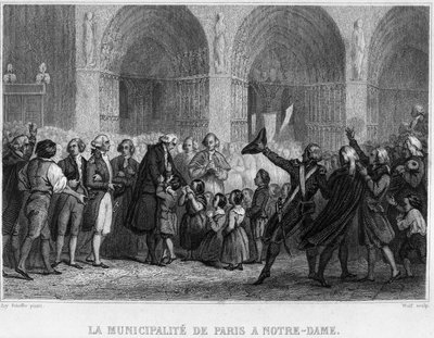 Párizs önkormányzata a Notre-Dame-nél – a „francia forradalomban””, Thiers. 19. század alkotó: French School