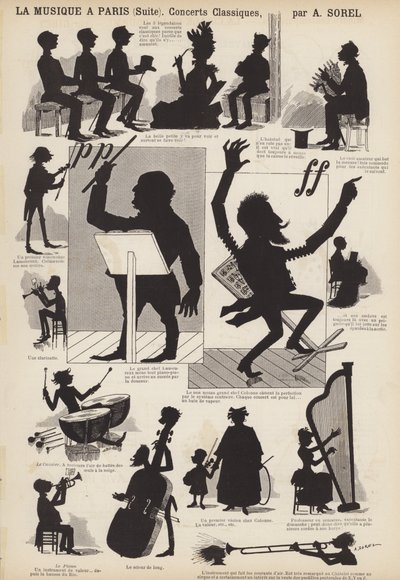 Zene Párizsban (litho) alkotó: French School