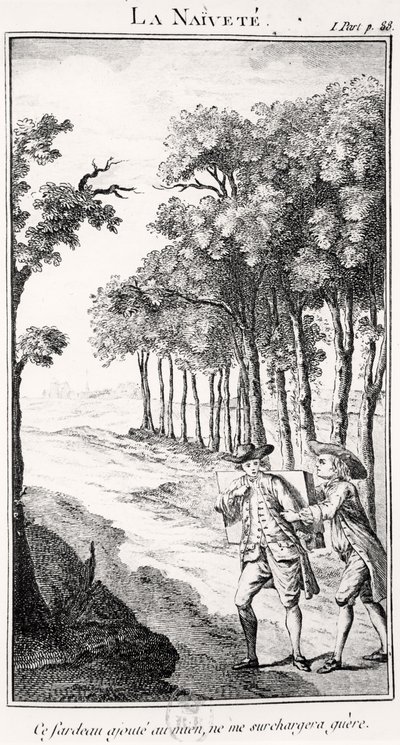 La Naivete (metszet) alkotó: French School