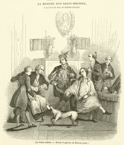 La Petite toilette (metszet) alkotó: French School