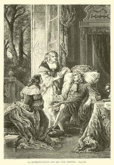 La Rochefoucauld és kedves barátai alkotó: French School