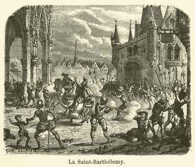 La Saint-Barthelemy (metszet) alkotó: French School