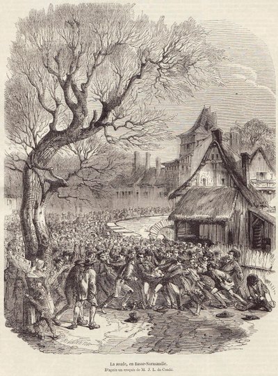 La Soule, Alsó-Normandia, kocsma 1852. február 28. alkotó: French School