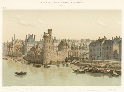 A Tour de Nesle és a Hotel de Guenegaud, 1650 alkotó: French School