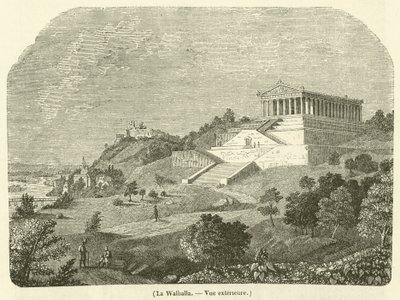 Valhalla, külső nézet (metszet) alkotó: French School