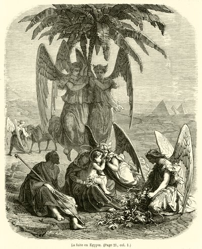 Repülés Egyiptomba (metszet) alkotó: French School