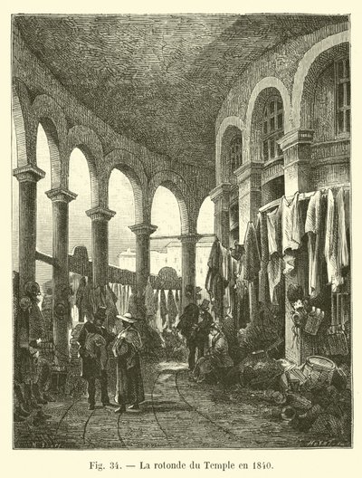 A Templom Rotundája 1840-ben alkotó: French School