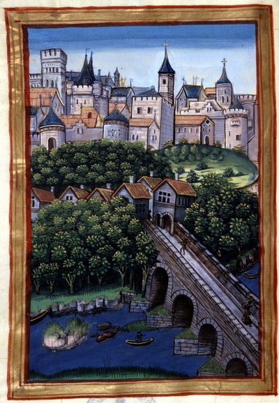 La ville de Lyon – Simphorian-Champier „” Roman de Palamus, Oroszlán meséje” című művében alkotó: French School