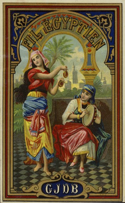 Címke az egyiptomi cérnához alkotó: French School