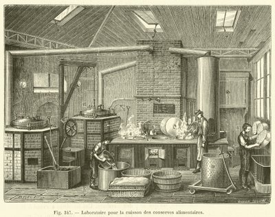 Konzerv-főzési laboratórium (gravírozás) alkotó: French School