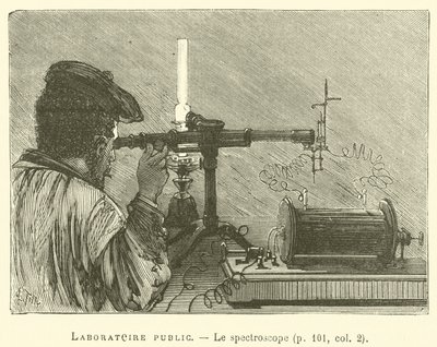 Nyilvános laboratórium, A spektroszkóp (metszet) alkotó: French School