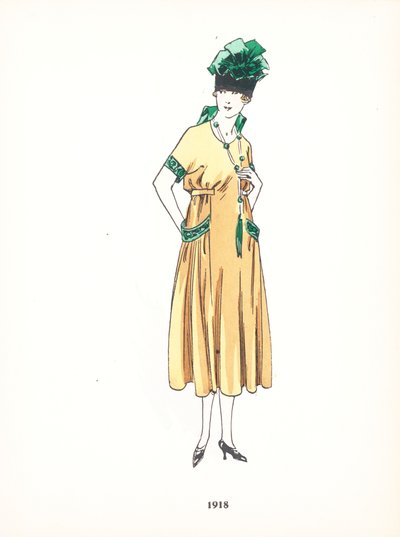 Női divat, 1918 alkotó: French School