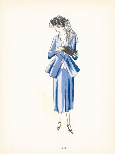 Női divat, 1919 alkotó: French School