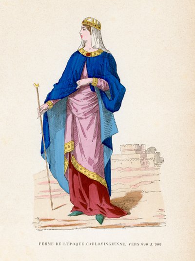 hölgy, 890-900 alkotó: French School