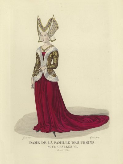 Az Orsini család hölgye, VI. Károly francia uralkodása, 1420 alkotó: French School