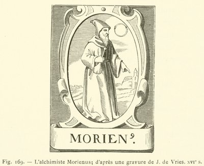 Az alkimista Morienus (metszet) alkotó: French School