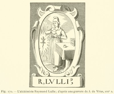 Raymond Lulle alkimista (metszet) alkotó: French School