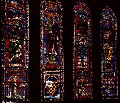 Lándzsás ablakok a déli kereszthajó felől, 1217-25 körül alkotó: French School