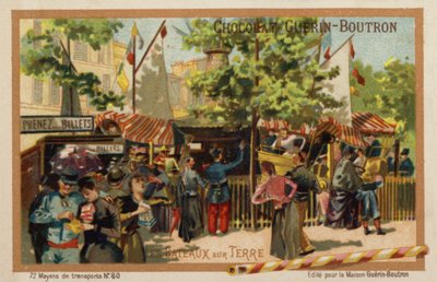 Szárazföldi jachtok (chromolitho) alkotó: French School
