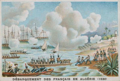 A franciák partraszállása Algériában, 1830 alkotó: French School