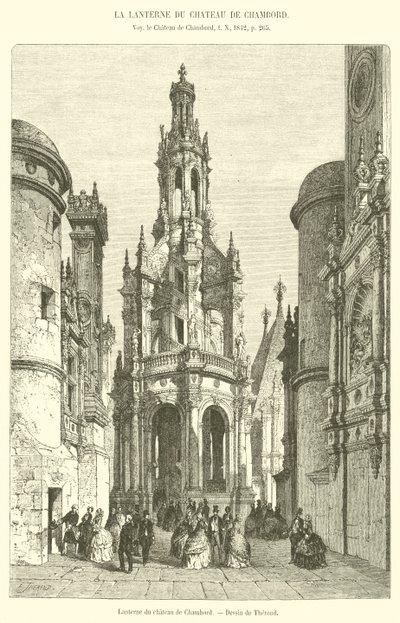 Chateau de Chambord lámpása (metszet) alkotó: French School