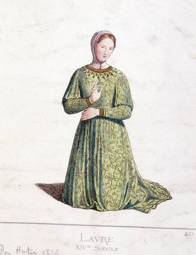 Laure (Laura de Noves alkotó: French School