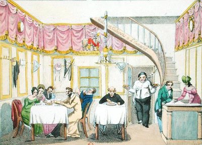 Le Boeuf a la Mode, rue Valois, Párizs, Le Gout du Jour, 1830 körül (lásd még: 175977) alkotó: French School