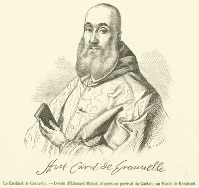 de Granvelle bíboros (metszet) alkotó: French School