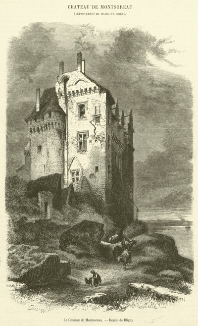 Montsoreau kastély (metszet) alkotó: French School